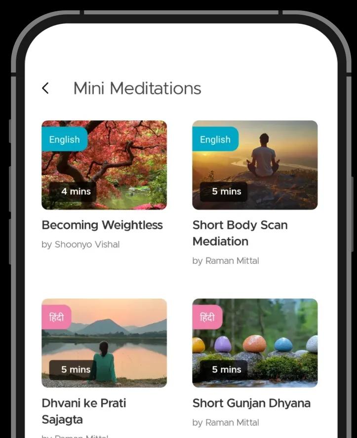 Explore 1000+ guided meditations
