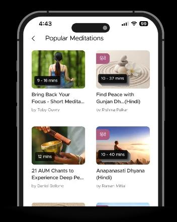 Explore 1000+ guided meditations