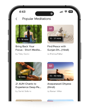 Explore 1000+ guided meditations