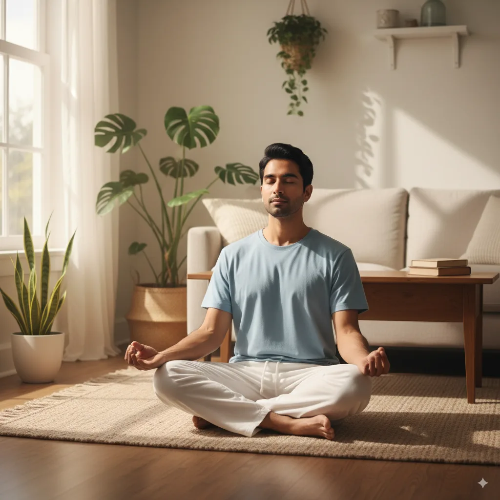 Meditation session visual