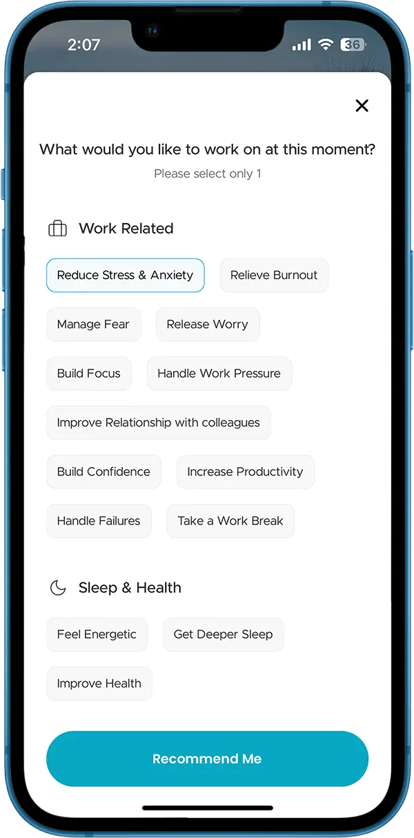 Personalized Meditation Recommendation